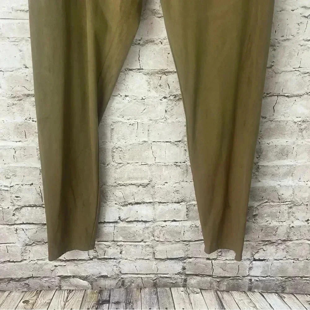 Soft Surroundings Medium Faux Suede Ankle Leggings Polyester Spandex 2DT29 M Med - Picture 6 of 8